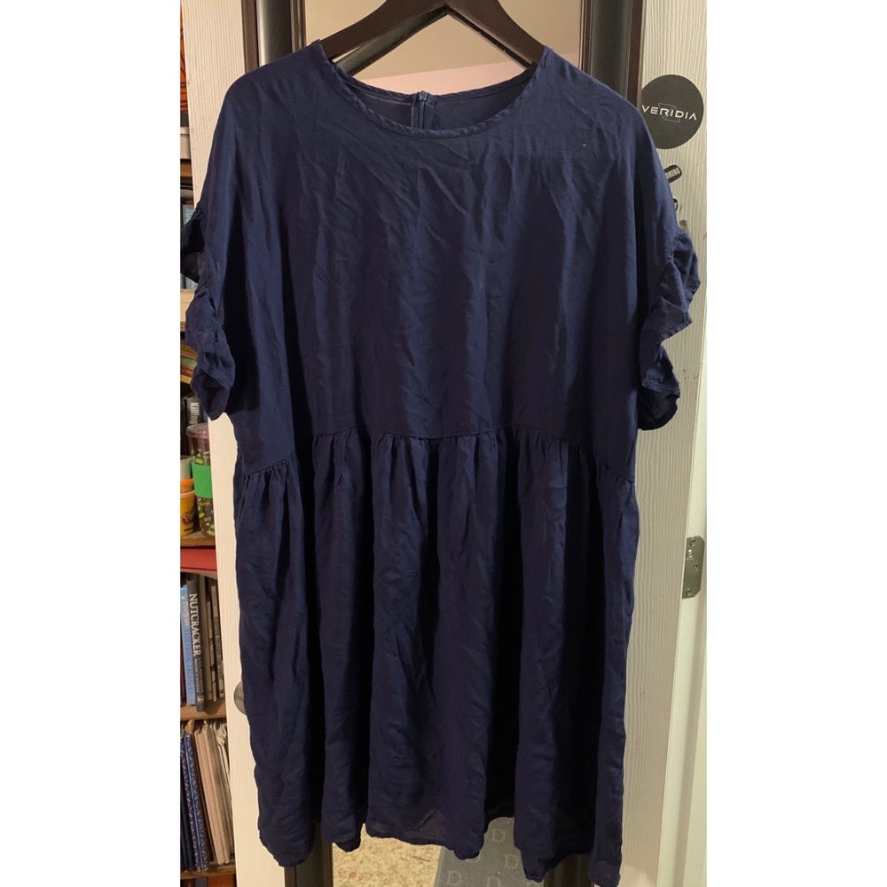 Ruffle sleeve dress
